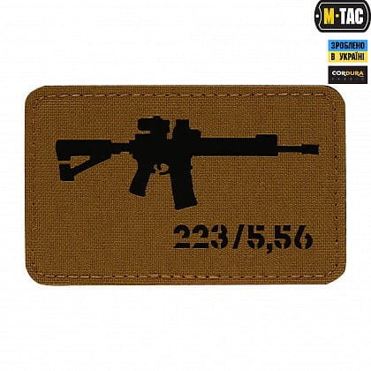 M-Tac нашивка AR-15 .223/5,56 Laser Cut Coyote/Black